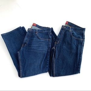 ARIZONA JEAN CO men’s boot cut jeans bundle 36x30